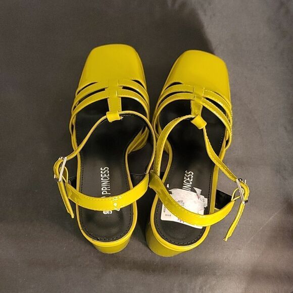 BRAND NEW SOUL PRINCESS PLAIN PLATFORM ANKLE CURVE WIDE HIGH HEEL SAND…S2 - Picture 7 of 15